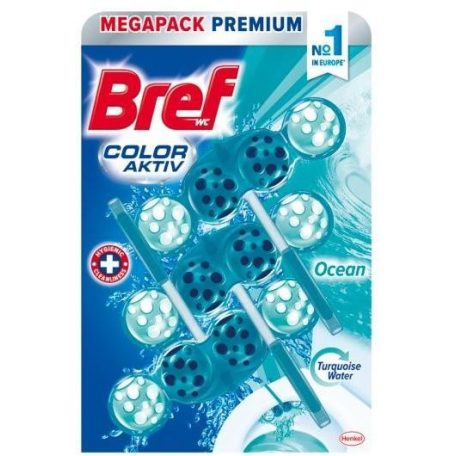 Bref Color Aktiv Ocean WC frissítő 3 x 50 g