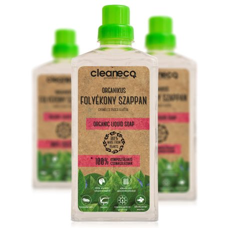 CLEANECO Organikus Folyékony Szappan 1L • komposztálható csomagolásban