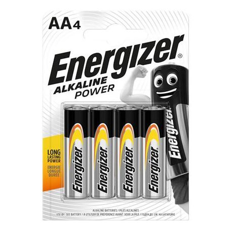 ENERGIZER Alkaline Power AA ceruza elem, 4 db,  
