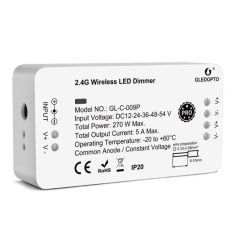   Gledopto Zigbee Pro Dimmer LED vezérlés (Zigbee+RF) 12V / 24V / 36V / 48V / 54V DC