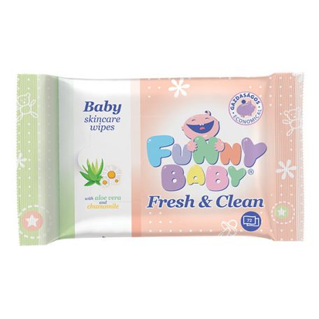 Funny baby Fresh&Clean törlőkendő
