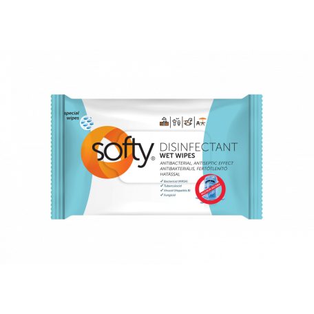 Softy Disinfectant fertőtlenítő törlőkendő 40 lap