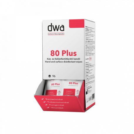 DWA 80 Plus fertőtlenítő egylapos termék 96*1 db/kínáló karton