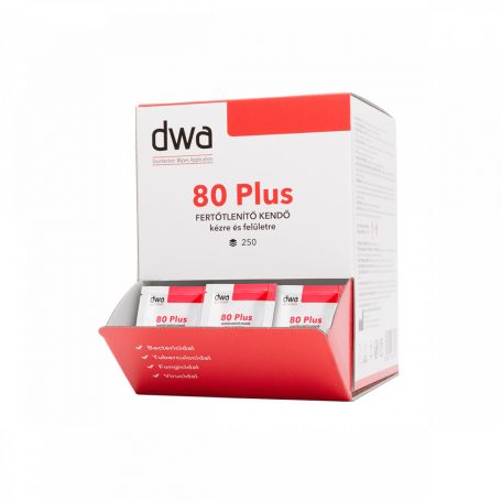 DWA 80 Plus fertőtlenítő egylapos termék 250 *1 db/kínáló karton