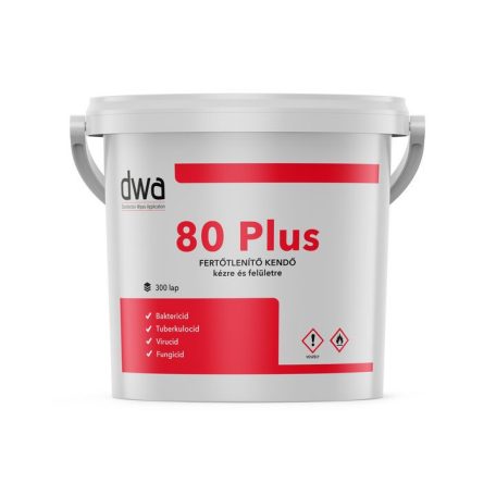 DWA 80 Plus vödrös fertőtlenítő termék (300 lap/doboz)