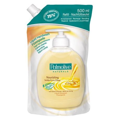 PALMOLIVE Folyékony szappan utántöltő, 0,5 l,  Nourishing "Milk and Honey"