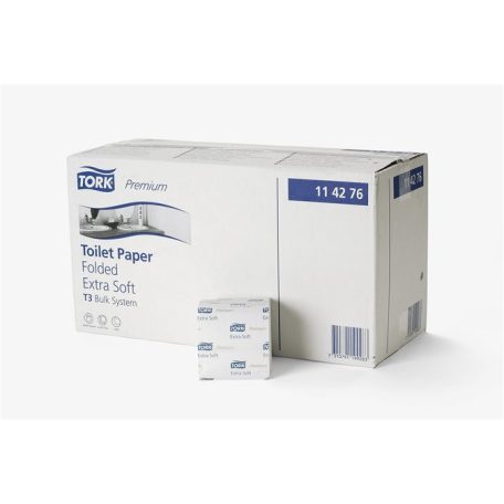 TORK Toalettpapír, T3 rendszer, 2 rétegű, 252 lap,  "Premium Extra Soft", extra fehér