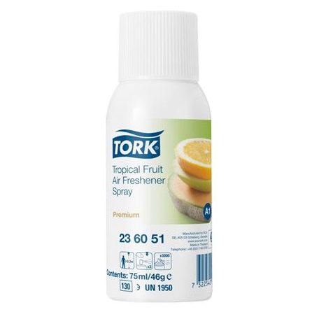 TORK Illatosító spray, 75 ml, A1 rendszer,  "trópusi gyümölcs"