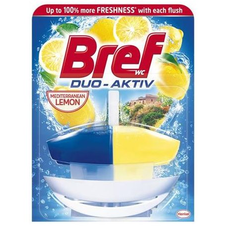 BREF WC illatosító gél, 50 ml,  "Duo Aktiv", citrus