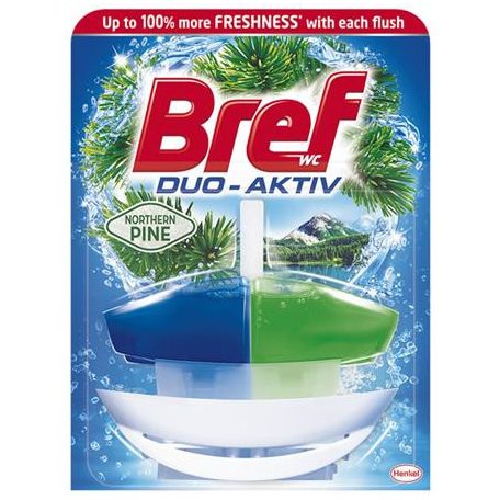 BREF WC illatosító gél, 50 ml,  "Duo Aktiv", fenyő