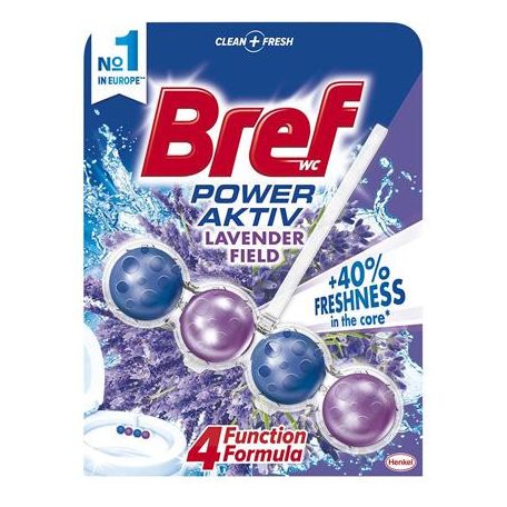 BREF WC illatosító golyók, 50 g,  "Power Aktiv", levendula