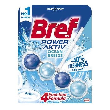 BREF WC illatosító golyók, 50 g,  "Power Aktiv", óceán