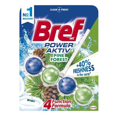 BREF WC illatosító golyók, 50 g,  "Power Aktiv", fenyő