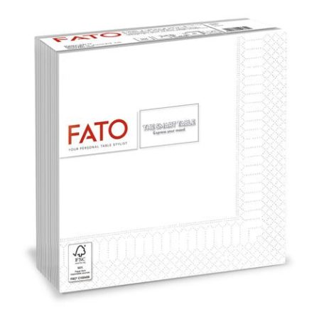 FATO Szalvéta, 1/4 hajtogatott, 33x33 cm,  "Smart Table", fehér