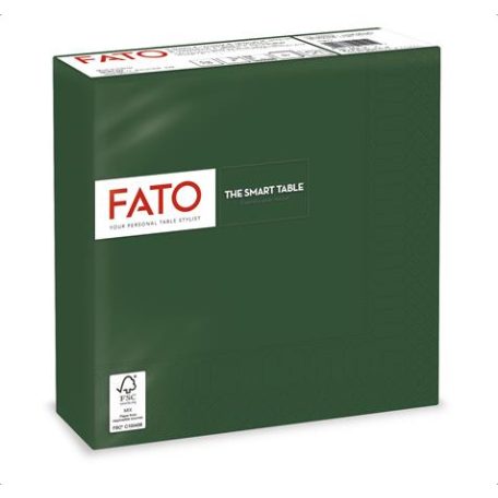FATO Szalvéta, 1/4 hajtogatott, 33x33 cm,  "Smart Table", zöld