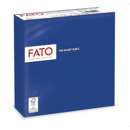 FATO Szalvéta, 1/4 hajtogatott, 33x33 cm,  "Smart Table", sötétkék