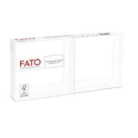 FATO Szalvéta, 1/4 hajtogatott, 25x25 cm,  "Smart Table", fehér