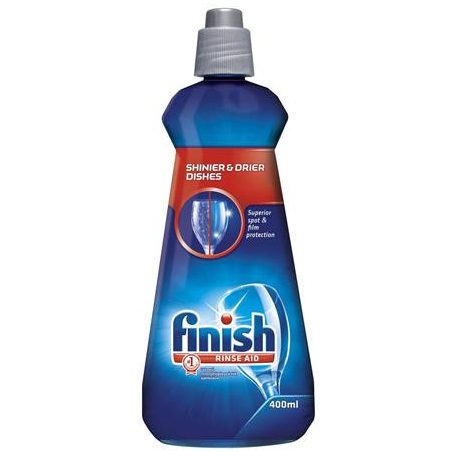 FINISH Gépi öblítőszer, 400 ml, , "Shine&Dry", regular