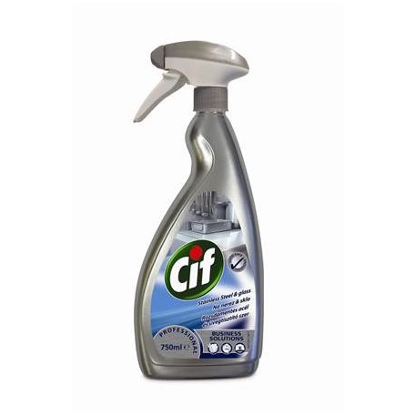 CIF Rozsdamentes acél- és üvegtisztító szer, 750 ml, 