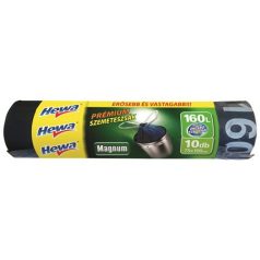   Szemeteszsák, önzáró szalagos, 160 l, 10 db, HEWA "Magnum"