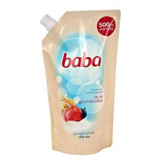   BABA Folyékony szappan utántöltő, 0,5 l, , tej és gyümölcs