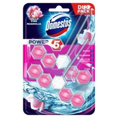   DOMESTOS WC fertőtlenítő, 2x55 g,  "Power 5", pink magnólia