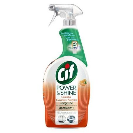 Konyhai zsíroldó spray, 750 ml, CIF "Power&Shine"