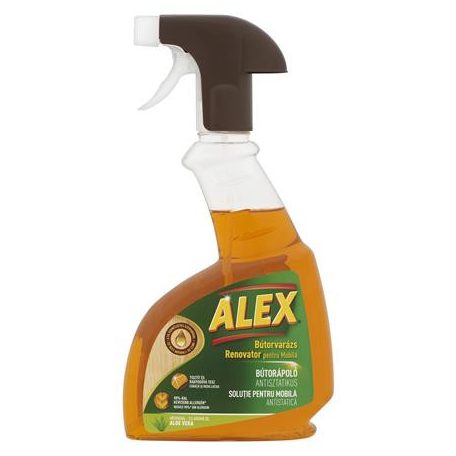 Bútorápoló, antisztatikus, 375 ml, ALEX, aloe vera