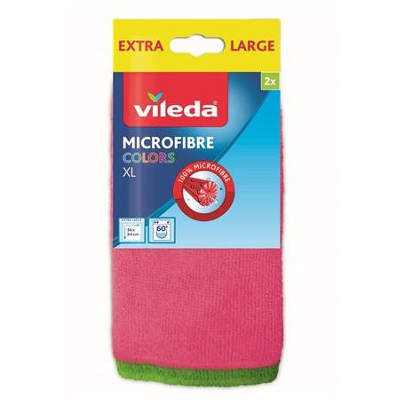 VILEDA Törlőkendő, mikroszálas, 2 db,  "Colors"