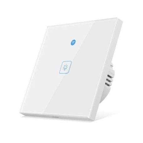 eWeLink app kompatibilis, mozgásérzékelős egy gombos okos WiFi villanykapcsoló (fehér)