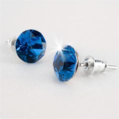   Fülbevaló, bahama kék SWAROVSKI® kristállyal, 8mm, ART CRYSTELLA®