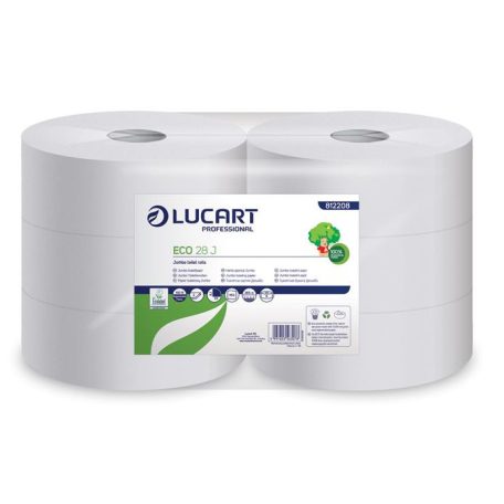 LUCART Toalettpapír, 2 rétegű, nagytekercses, 28 cm átmérő,  "Eco 28 J", fehér