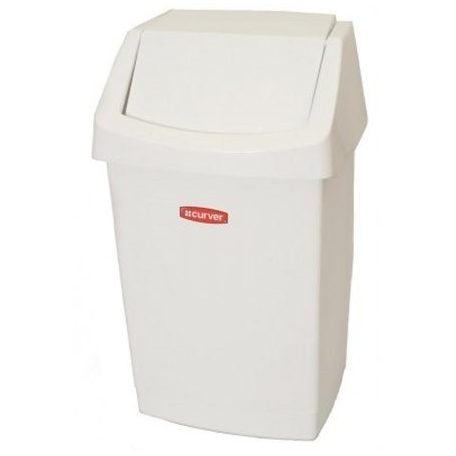 Billenős szemetes, 25 l, CURVER "Click-It", fehér