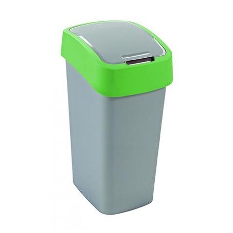 CURVER Billenős szelektív hulladékgyűjtő, műanyag, 50 l, , zöld/szürke