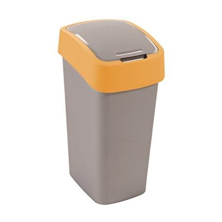 CURVER Billenős szelektív hulladékgyűjtő, műanyag, 50 l, , sárga/szürke