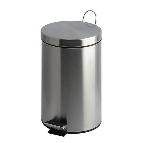 Pedálos szemetes, fém, 20 l, VEPA BINS, króm